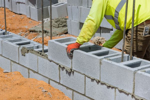 Concrete Blocks Installation in Madison