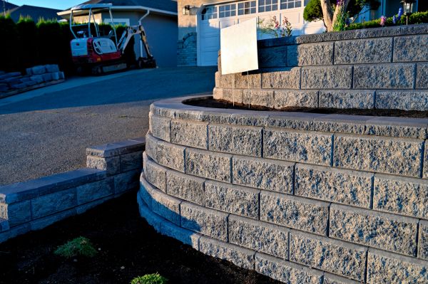 Stone Retaining Wall Repair in Madison